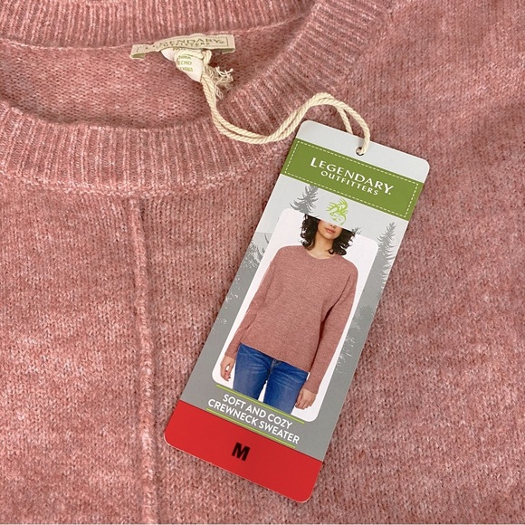 Legendary Outfitters Heather Rose Soft And Cozy Crewneck Sweater Size M - Picture 4 of 8